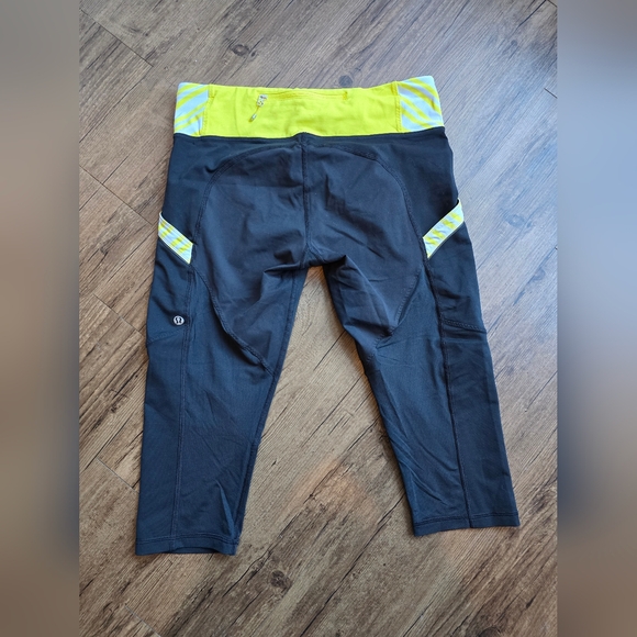 lululemon athletica Black and Yellow Leggings - Picture 2 of 4